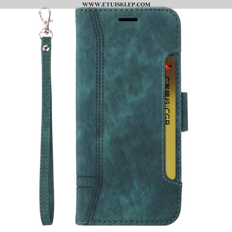 Etui Folio do Poco X5 5G Betopnice Przednie Etui Na Karty